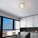 Sunspot LED 6 inch Brushed Stainless Steel Flush Mount Ceiling Light